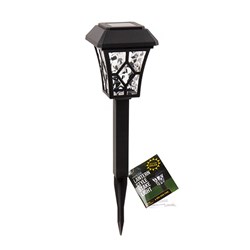 Stake Light Lantern Style White Led H25cm Solar Pk1