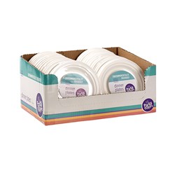 Eco Friendly Plate Side 17.6cm White Pk10