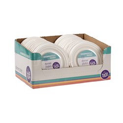 Eco Friendly Plate Side 17.6cm White Pk30