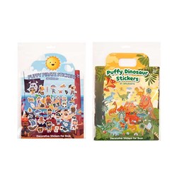 Stickers Kids Puffy Boys Booklet 2 Designs