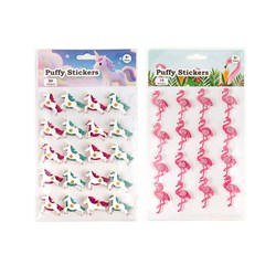 Stickers Kids Puffy Girls 2 Asstd Designs