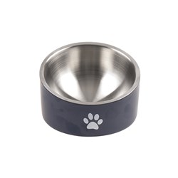 Pet Bowl Double Wall Slant with Anti Skid Base