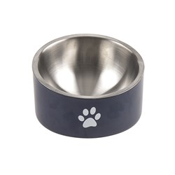 Pet Bowl Double Wall Slant with Anti Skid Base