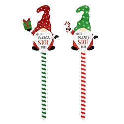 Decoration Garden Stake Xmas 2 Asst 78cm