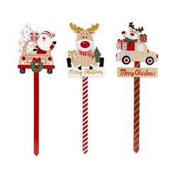 Decoration Garden Stake Xmas 3 Asst 61cm