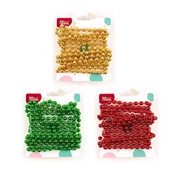 Garland Xmas Mini 3m 3 Asst Cols