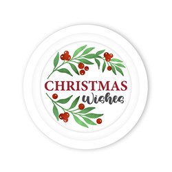 Paper Plate 180mm Xmas Printed 10pk P6.7 FSC Mix 70%