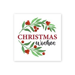 Paper Serviette Xmas Printed 20pk P6.3 FSC Mix 70%