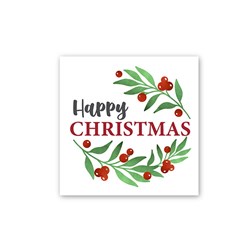 Paper Serviette Xmas Printed 20pk P6.3 FSC Mix 70%