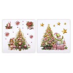 Stickers Window Xmas 30.5x30.5cm 2 Asst Designs