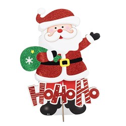 Decoration Sign Standing Glitter Xmas 34x46cm