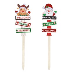 Decoration Garden Stake Xmas 2 Asstd 70cm