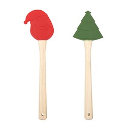 Xmas Cake Spatula 31cm 2 Asst