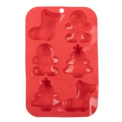 Xmas Silicone Mould Chocolate 26x17cm