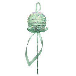 Decoration Xmas Ornaments Tree Cake Pop Green 15cm