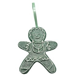 Decoration Xmas Ornaments Tree Gingerbread Green 15x13x2cm