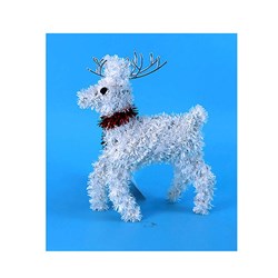 Decoration Xmas Table Tinsel 3D Deer 17cm