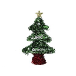 Decoration Xmas Table Tinsel 3D Tree 20cm