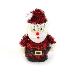 Decoration Xmas Table Tinsel 3D Santa 17cm