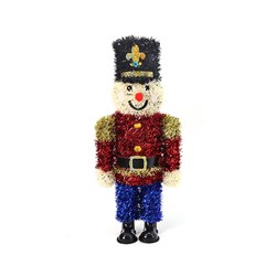 Decoration Xmas Table Tinsel 3D Nutcracker 37cm