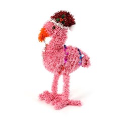Decoration Xmas Table Tinsel 3D Flamingo 35cm