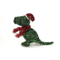 Decoration Xmas Table Tinsel 3D Dinosaur 26cm