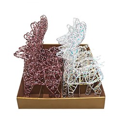 Decoration Xmas Table Reindeer 13x4x23cm