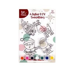 Decorations Window Suncatchers DIY Colouring 4pk