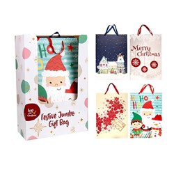 Gift Bags Xmas Jumbo 64.5x44.4cm 4 Asst
