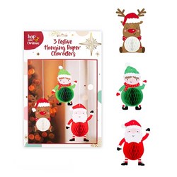 Decoration Xmas Tree Honeycomb Asst Designs