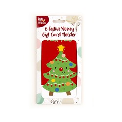 Holder Money Gift Card Xmas 6pk