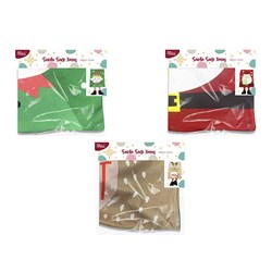 Santa Sack Xmas 50x70cm 3 Asst