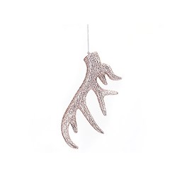 Decoration Xmas Ornaments Antler 18x7cm Rose Gold