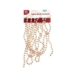 Garland Xmas w Beads 2.7m Rose Gold