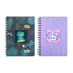 Notebook Hard Cover Printed Spiral w Puzzle A5 160pg 80gsm