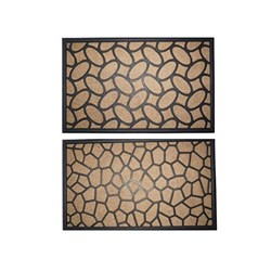 Door Mat 45x75cm 2 Asst PP with Rubber