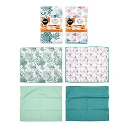 Tea Towel Set 3pk 39x47cm 2 Asst Designs