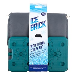 Ice Brick w 10L Cooler Bag 26.3x16.5x26cm