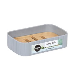 Oasis PP w Bamboo Soap Holder Dusty Grey