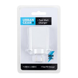 Charger 35W Dual USB-A + Type-C Fast QC