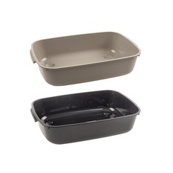 Cat Litter Tray 43.5x29.5x10cm 2 Asstd Colours