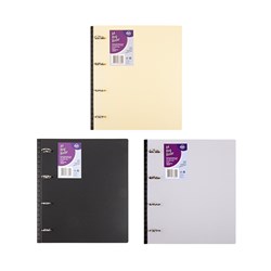 Binder 4 Ring Premium A4 PP Cover 3 Asstd Cols