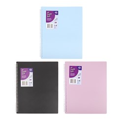 Display Book Spiral Bound Premium A4 PP Cover 20 Pockets