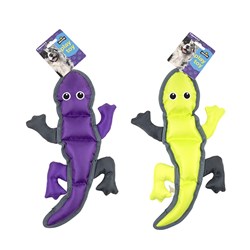 Dog Toy Lizard 2 Asstd Colours Green / Purple 38cm Squeaky