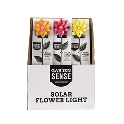 Flower Solar Light 50cm 3 Asstd Colours in PDQ
