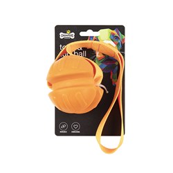 Dog Toy Tug / Throwing Ball w Loop 37cm Premium