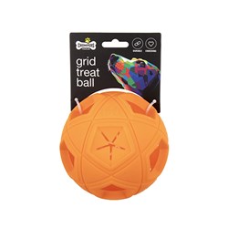 Dog Toy Treat Grid Ball 11cm Premium