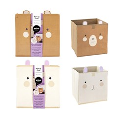 Organiser Storage Cube Bear/Bunny Design 27x27x27cm
