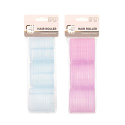 Hair Styling Roller XL 3pk 6cm 2 Asst