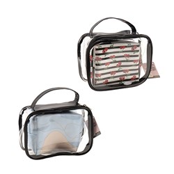 Cosmetic Bag 2pc Set 20x9x15cm & 15x7x10cm